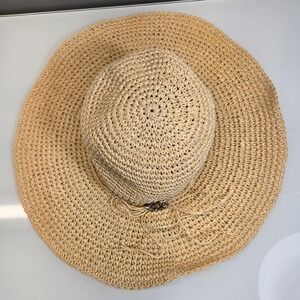 Brighton Floppy Sun Hat Women One Size 100% Paper Summer‎ Beach Travel Packable